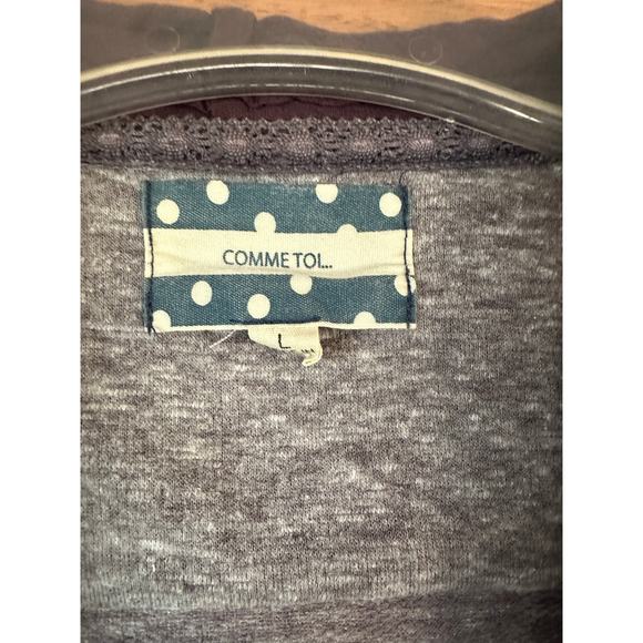 Comme Toi Purple Cardigan Size Large - Picture 3 of 6